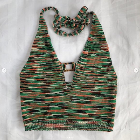 Knit halter top & shorts set - Picture 3 of 4